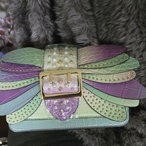NWT Unique, Gorgeous Multicolor Butterfly Women's Bag in Original Packaging